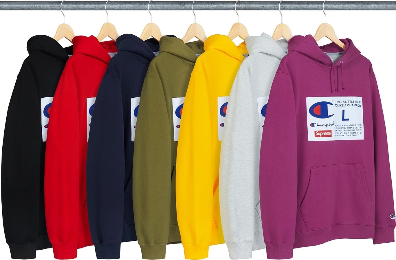 Supreme®/Champion® Label Hooded Sweatshirt